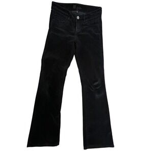 Kut from the Kloth 4 Womens Black Corduroy Flare Baby Bootcut Pants Mid Rise